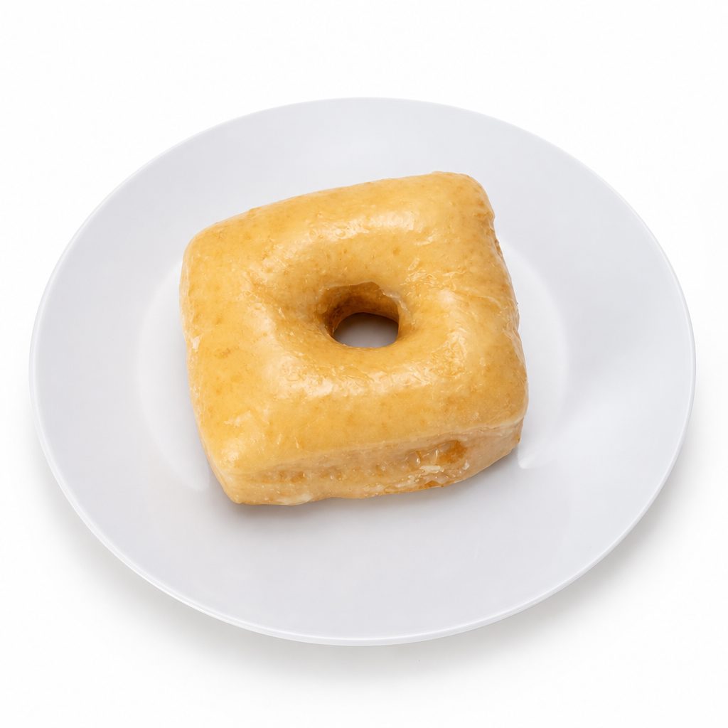 Glazed donut.