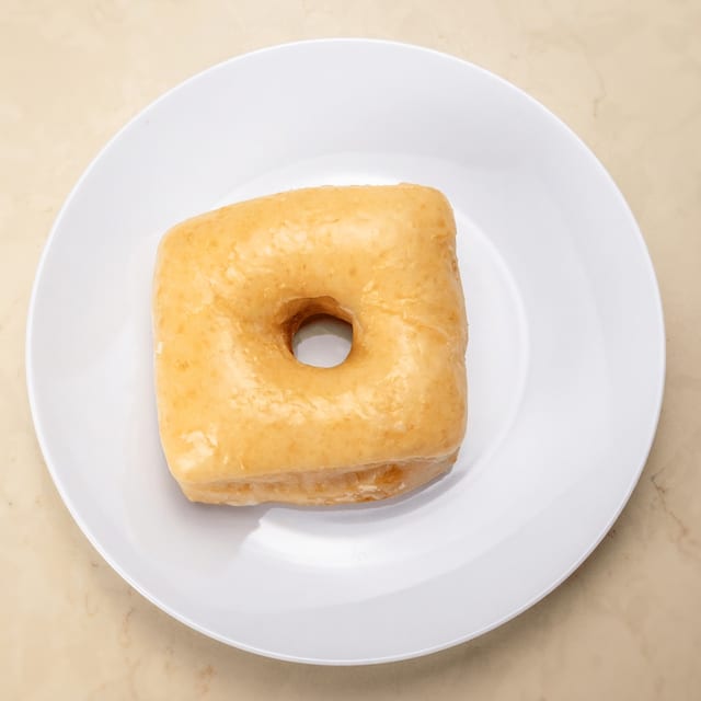 Glazed donut.